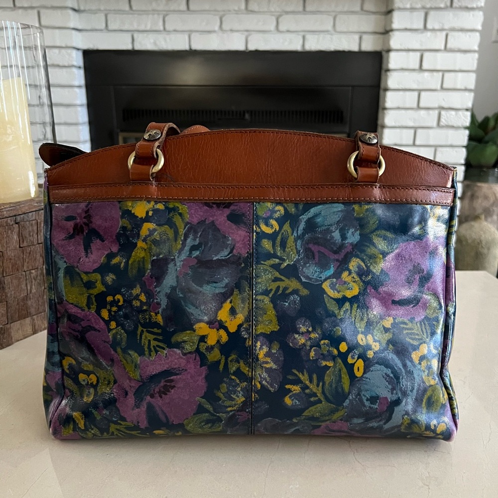 Floral Leather Women's Bag